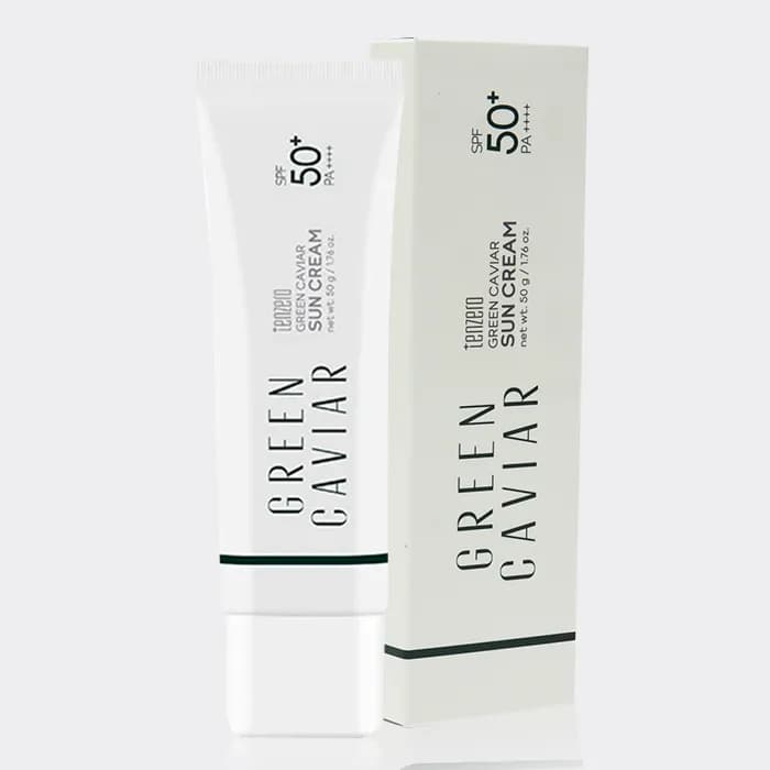 کرم ضد آفتاب خاویار سبز تن زیرو tenzero Green Caviar SPF50 Sun Cream 50g — تصویر ۳