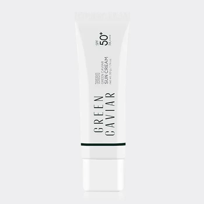 کرم ضد آفتاب خاویار سبز تن زیرو tenzero Green Caviar SPF50 Sun Cream 50g