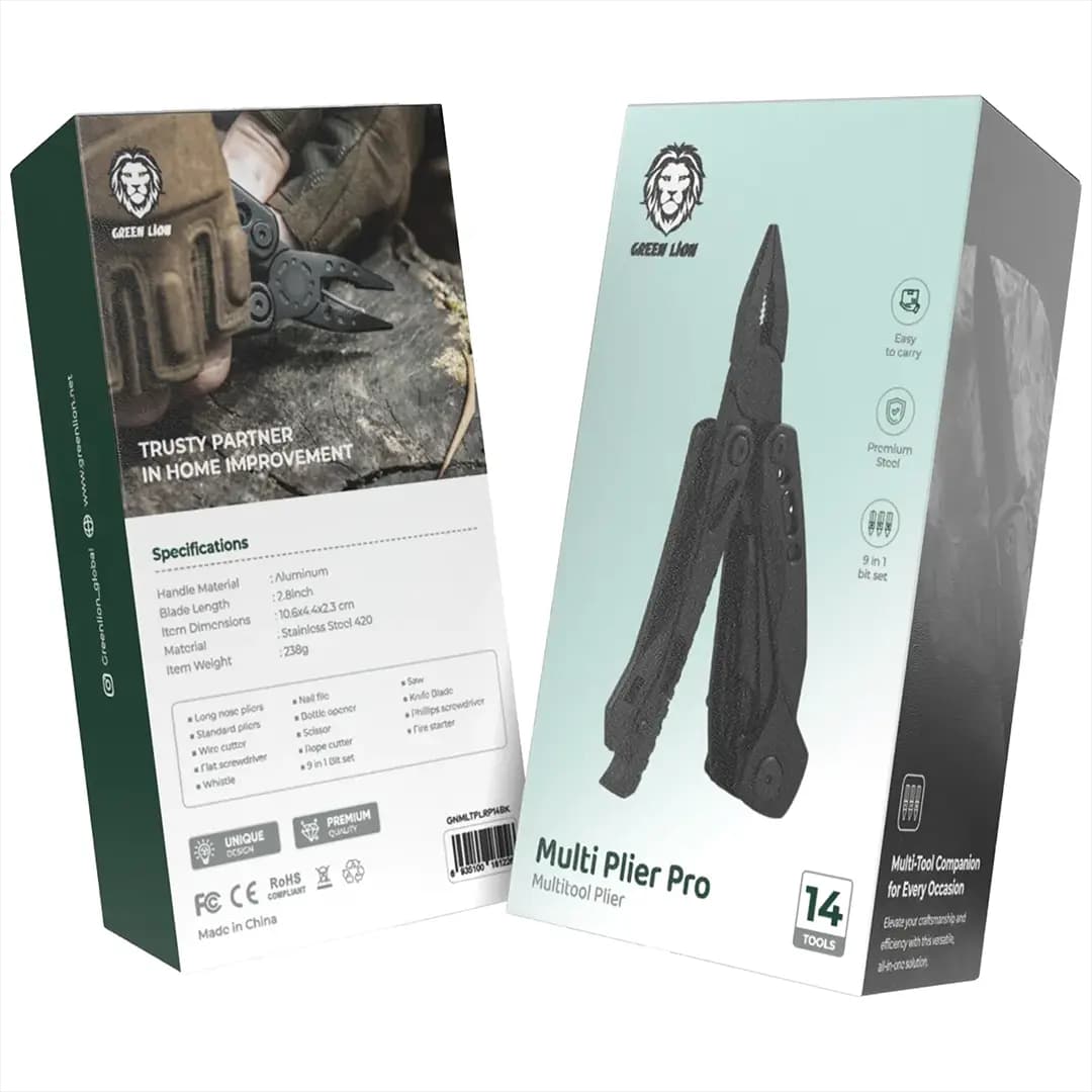 ابزار 14 کاره گرین لاین Multi Tool Pro مدل GNMLTPLRP14BK — تصویر ۳