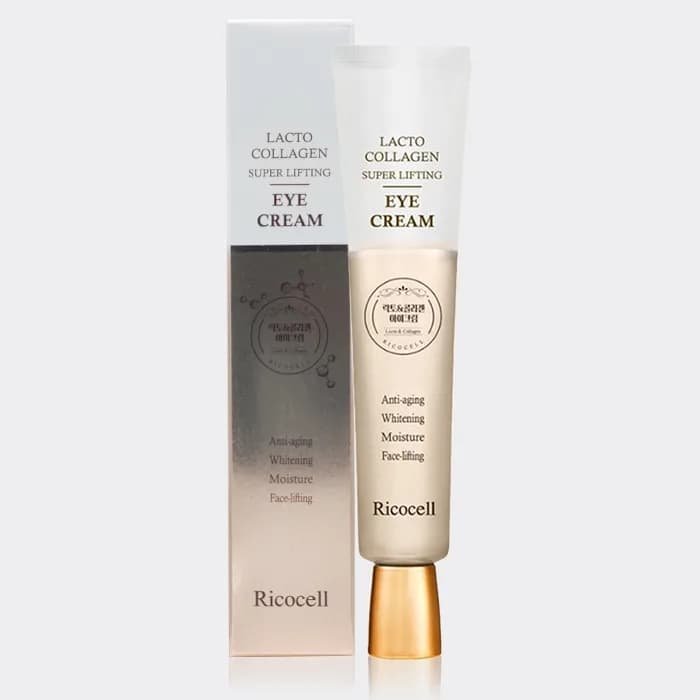 کرم دور چشم سوپر لیفتینگ ریکاسل Ricocell Lacto Collagen Super Lifting Eye Cream 40ml — تصویر ۵