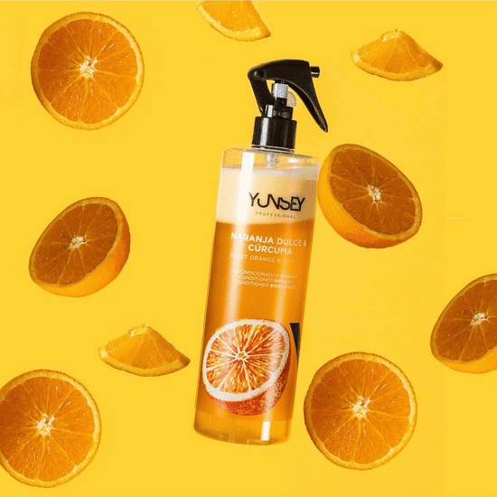 اسپری دوفاز نرم کننده مو پرتقال یانسی اسپانیا 500 میل YUNSEY CONDITIONER BIPHASIC SWEET ORANGE