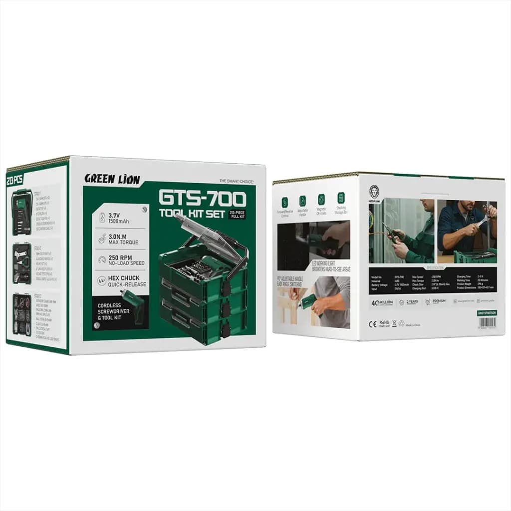 جعبه ابزار 213 تکه گرین لاین GTS-700 مدل GNGTS700TS — تصویر ۱۰