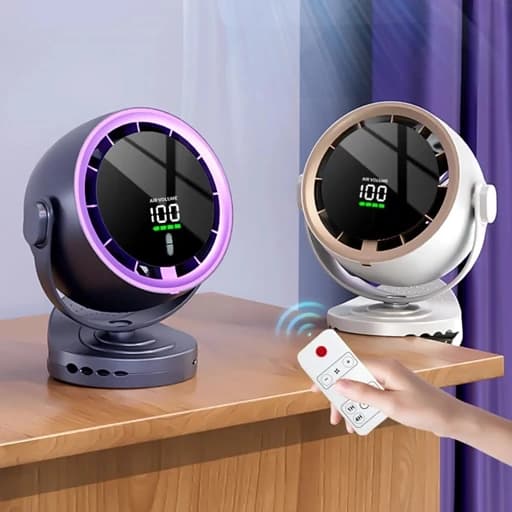 پنکه رومیزی دیجیتال F80 Digital Desktop Fan — تصویر ۶