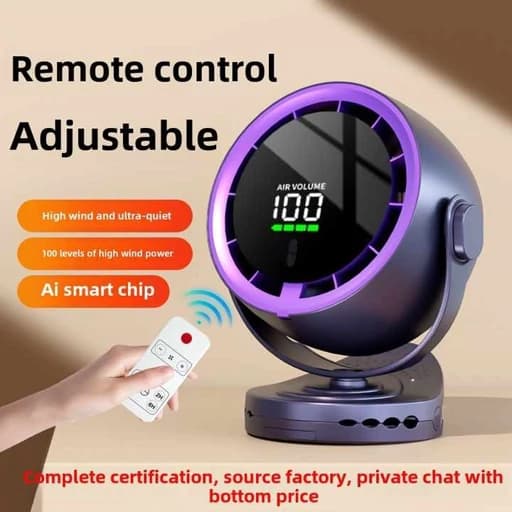 پنکه رومیزی دیجیتال F80 Digital Desktop Fan — تصویر ۷