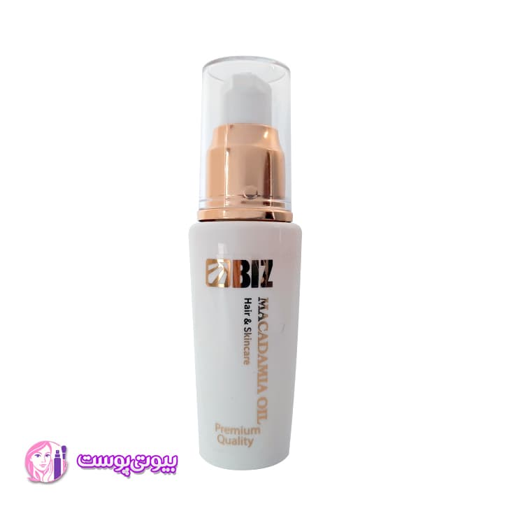 روغن ماکادمیا خالص BIZ 50ml | مرطوبکننده و تقویتکننده پوست و مو — تصویر ۳