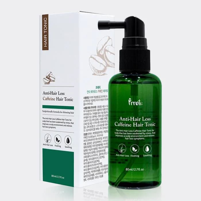 تونیک ضد ریزش مو پرتی Prreti Anti Hair Loss Caffeine Hair Tonic 80ml — تصویر ۳