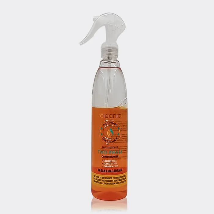 اسپری مو دو فاز آرگان و ماکادمیا کلینیک کیندی Cleanic Kindii Argan & Macadamia Two Phase Hair treatment 400ml — تصویر ۳