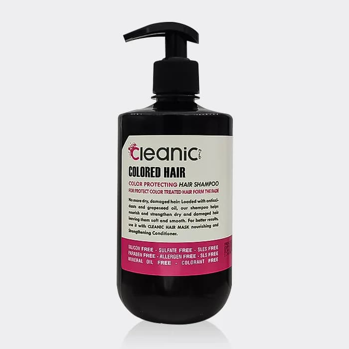 شامپو بدون سولفات موهای رنگ شده کلینیک کیندی Cleanic Kindii Colored Hair Shampoo 550ml
