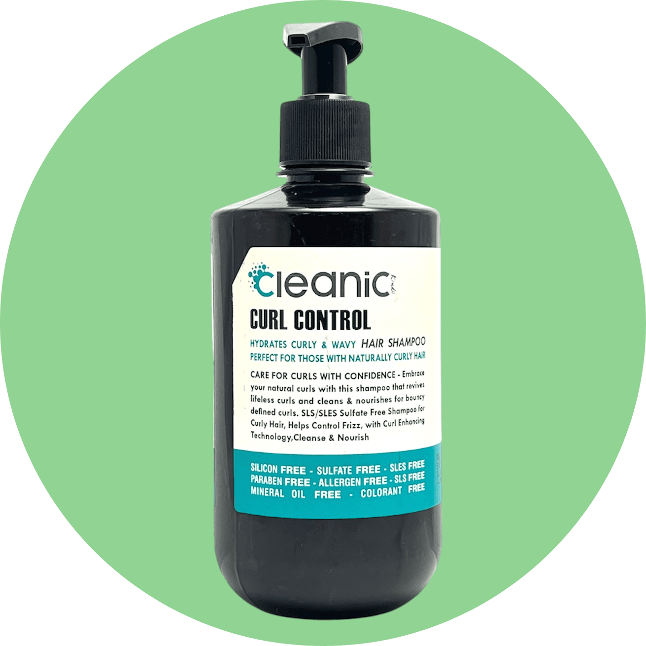 شامپو بدون سولفات موهای فر کلینیک کیندی Cleanic Kindii Curl Control Hair Shampoo 550ml — تصویر ۳