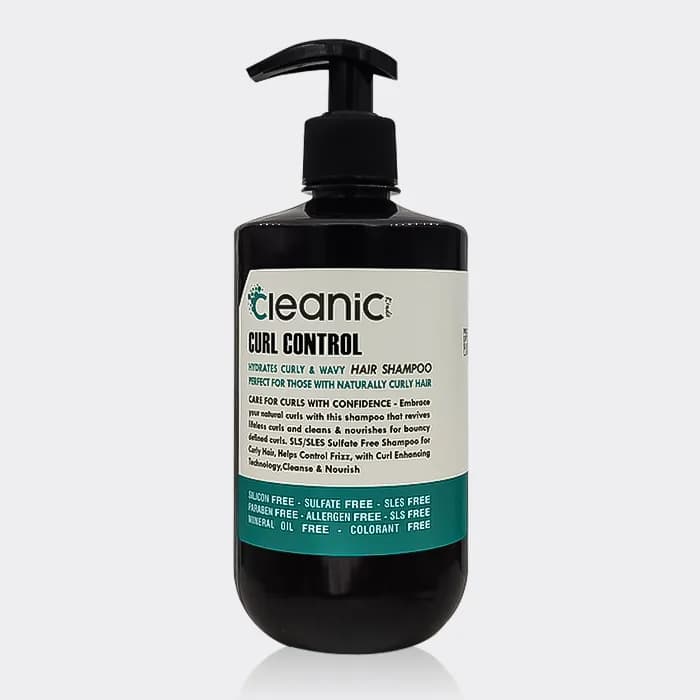 شامپو بدون سولفات موهای فر کلینیک کیندی Cleanic Kindii Curl Control Hair Shampoo 550ml — تصویر ۵