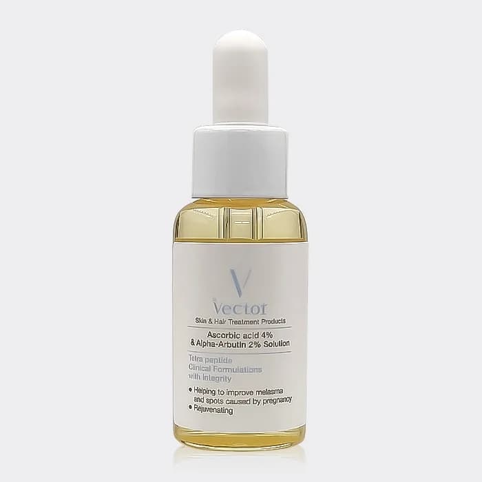سرم ضد لک و روشن کننده اسکوربیک اسید وکتور Vector Ascorbic Acid 4% & Alpha Arbutin 2% Solution 30 ml — تصویر ۴