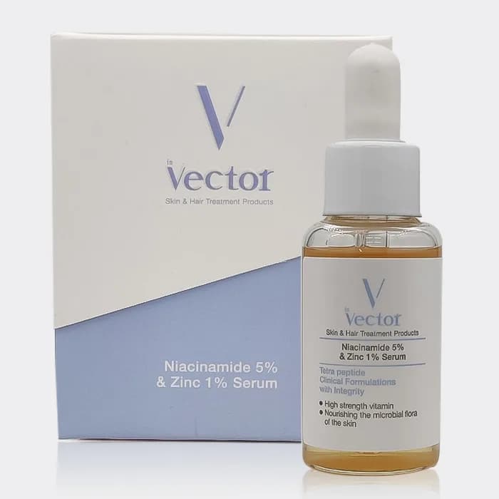 سرم نیاسینامید 5% وکتور Vector Niacinamide 5% & Zinc 1% Serum 30 ml — تصویر ۳