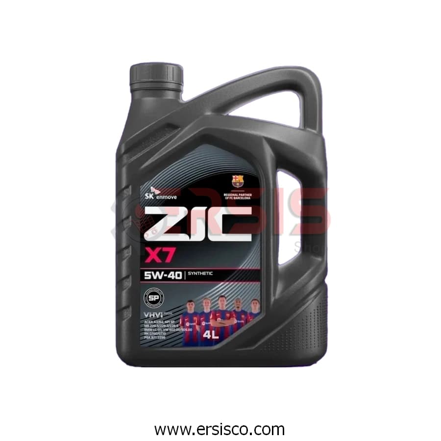 روغن موتور X7 5W40 حجم 4 لیتر زیک — تصویر ۲