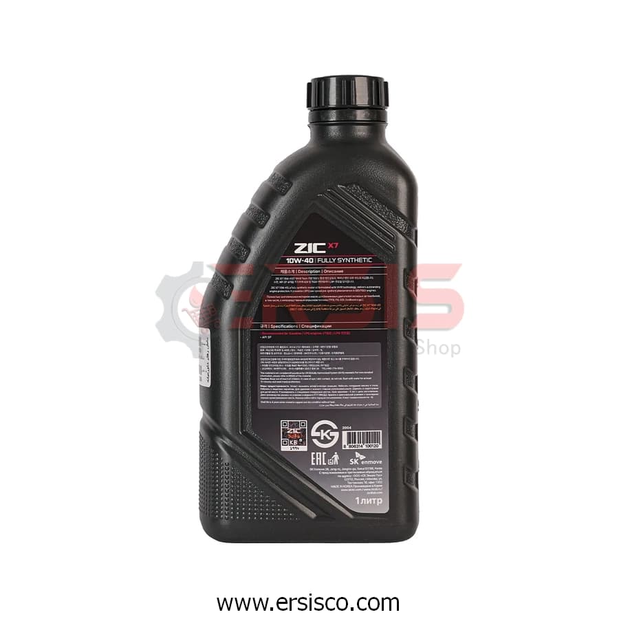 روغن موتور SP X7 10W40 حجم 4 لیتر زیک — تصویر ۵