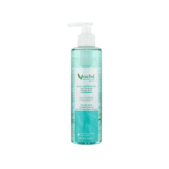 ژل شستشوی پوست چرب و مستعد آکنه وچه 250 میل VOCHE FACIAL CLEANSING GEL OILY SKIN