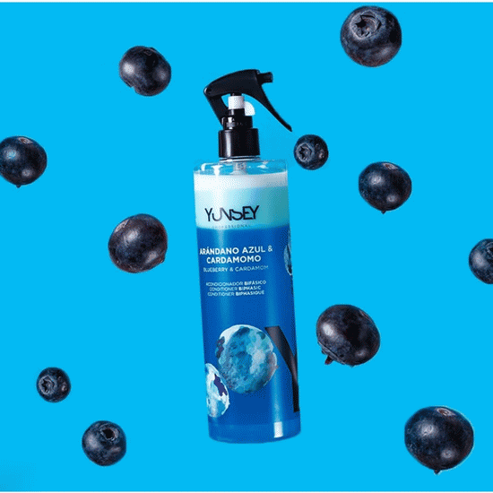 اسپری نرم کننده دوفاز بلوبری و هل یانسی اسپانیا 500 میل YUNSEY CONDITIONER BIPHASIC
