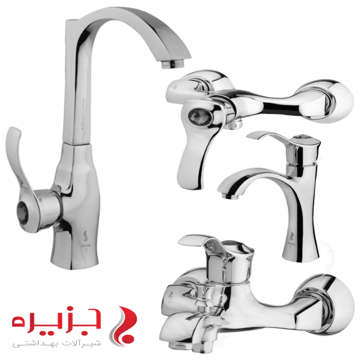 شیرآلات جزیره مدل الیزه کروم