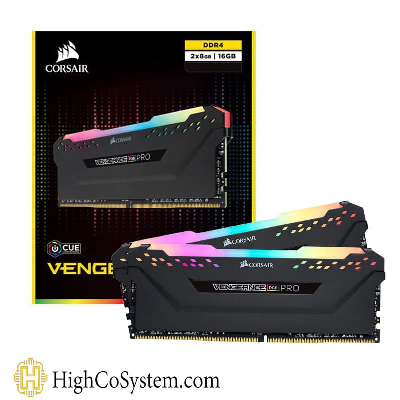 رم کامپیوتر CORSAIR VENGEANCE 16GB DDR4 3200MHz Dual ARGB PRO