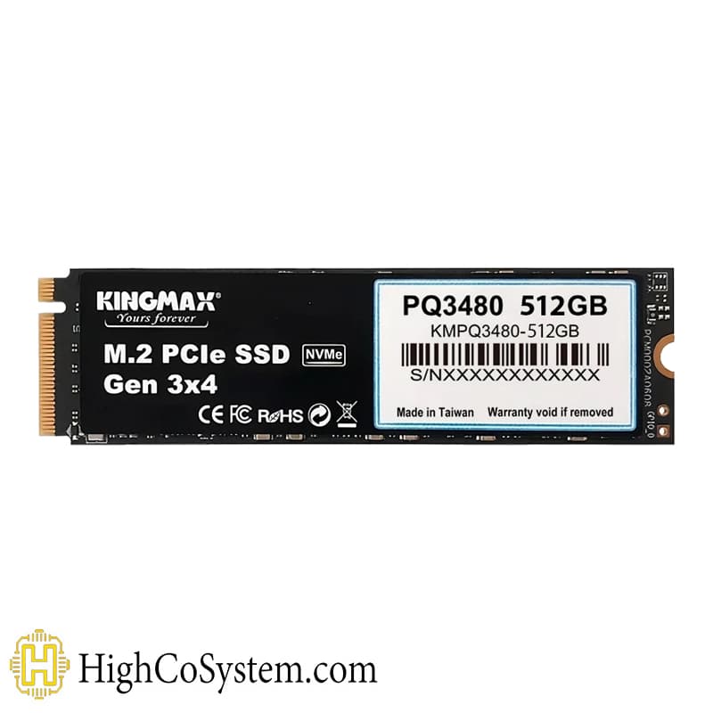 حافظه جامد اینترنال512 گیگابایتSSD KINGMAX PQ3480 NVMe