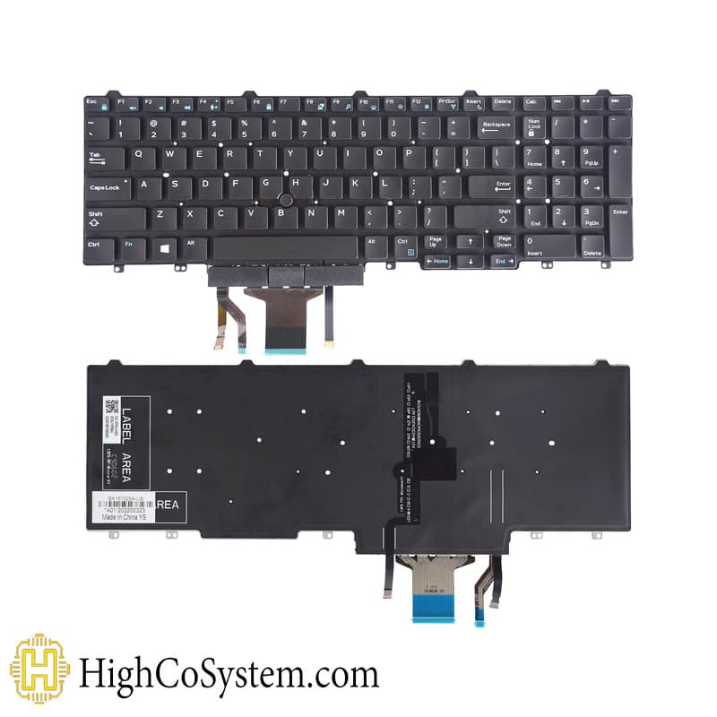 کیبورد لپ تاپ دل بدون فریم KEYBOARD LAPTOP DELL Precision 3510