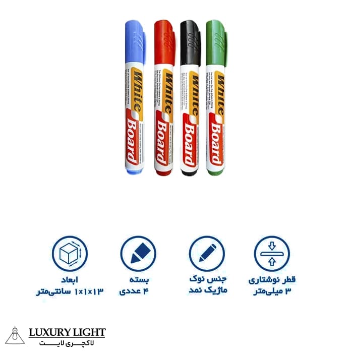 ماژیک وایت برد کد x-828 M بسته 4 عددی — تصویر ۶