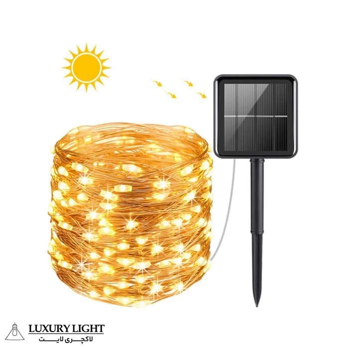 چراغ پارکی خورشیدی مدل Solar Fairy Lights 10M — تصویر ۴