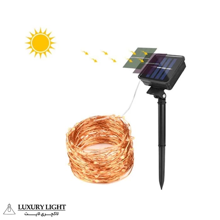 چراغ پارکی خورشیدی مدل Solar Fairy Lights 10M — تصویر ۳