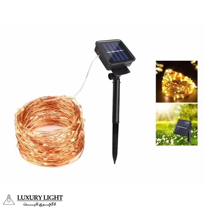 چراغ پارکی خورشیدی مدل Solar Fairy Lights 10M — تصویر ۶