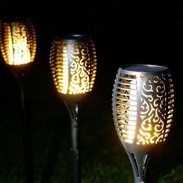 چراغ پارکی خورشیدی زمینی و دیواری مدل مشعل XF-6006 — تصویر ۹