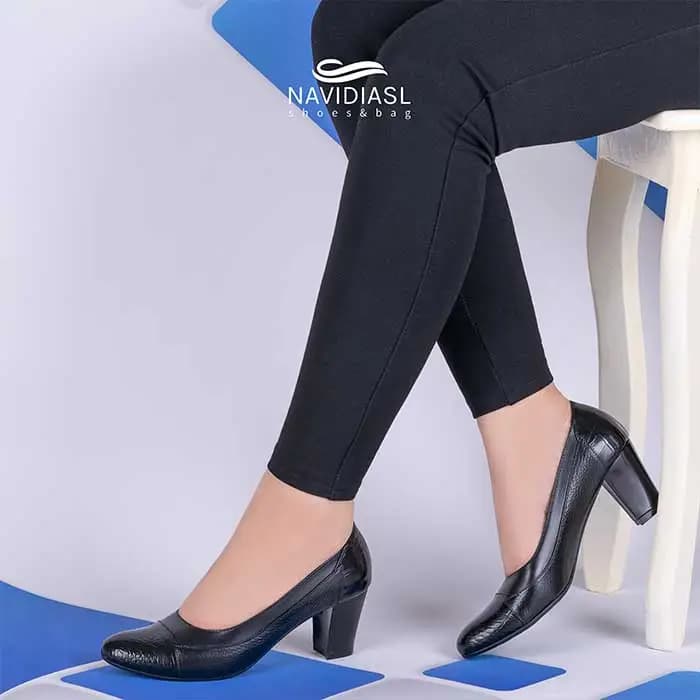 کفش چرم زنانه مجلسی مدل گلبرگ کد 4019001 — تصویر ۷