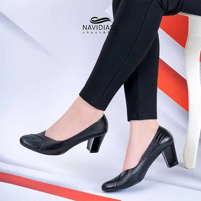 کفش چرم زنانه مدل کمند کد 4016001 — تصویر ۱۲