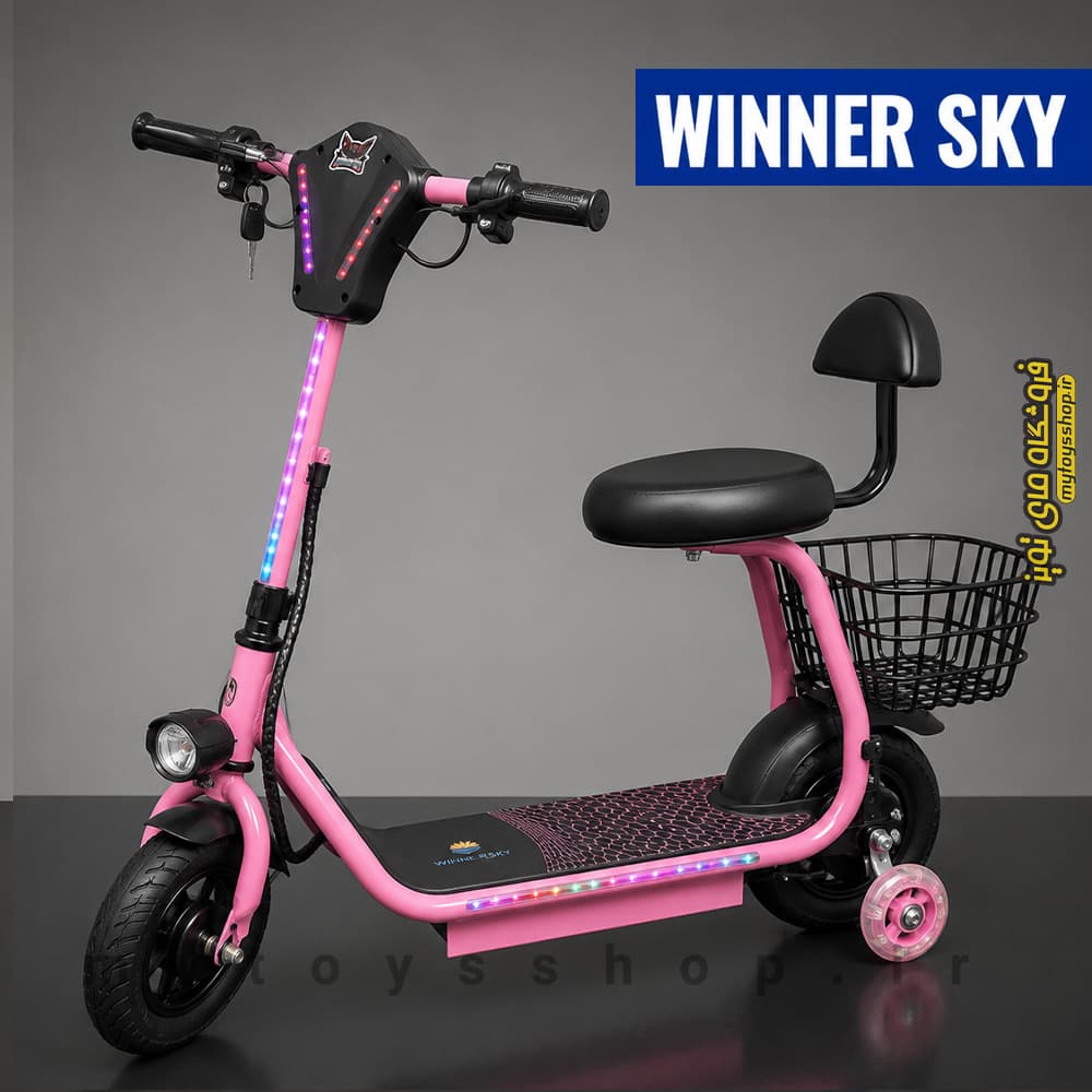 اسکوتر مینی هارلی پرو سبد دار برند وینر اسکای Mini Harley Pro 022 — تصویر ۱۰