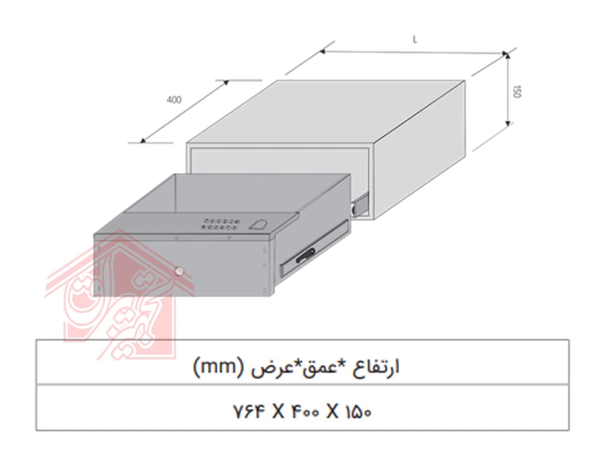 گاوصندوق کشویی فانتونی مدل J410 — تصویر ۱۱