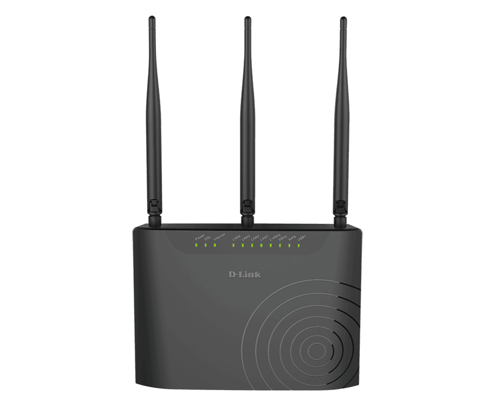 مودم روتر +VDSL2/ADSL2 بیسیم دوبانده AC750 دی لینک مدل DSL-2877AL
