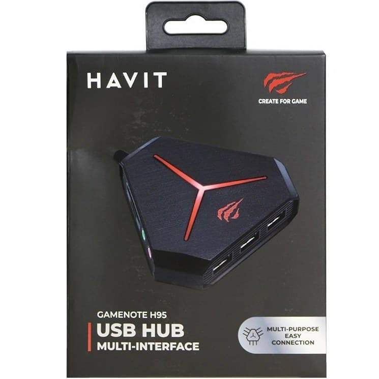هاب 10 پورت USB 3.0 هویت مدل h-95 — تصویر ۳