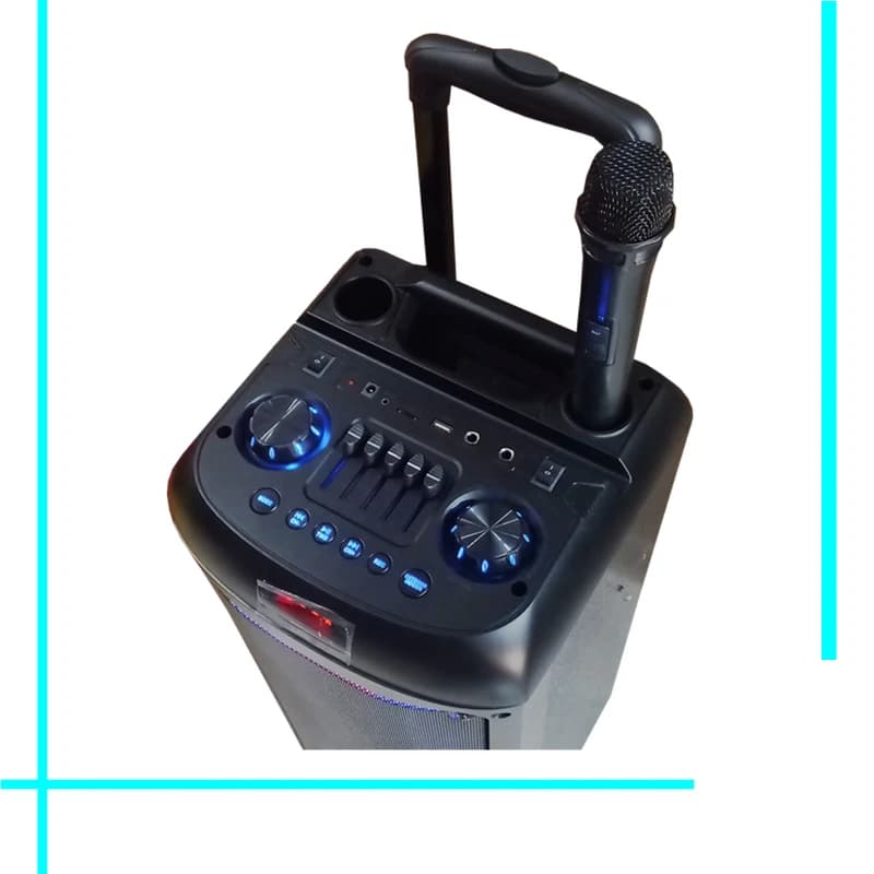 اسپیکر بلوتوث چمدانی قابل حمل GY-5050 — تصویر ۷
