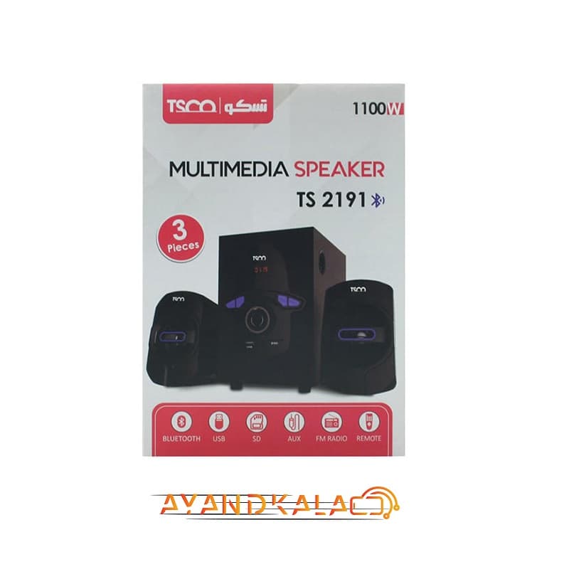 اسپیکر سه تکه بلوتوث تسکو مدل TS2191 — تصویر ۹