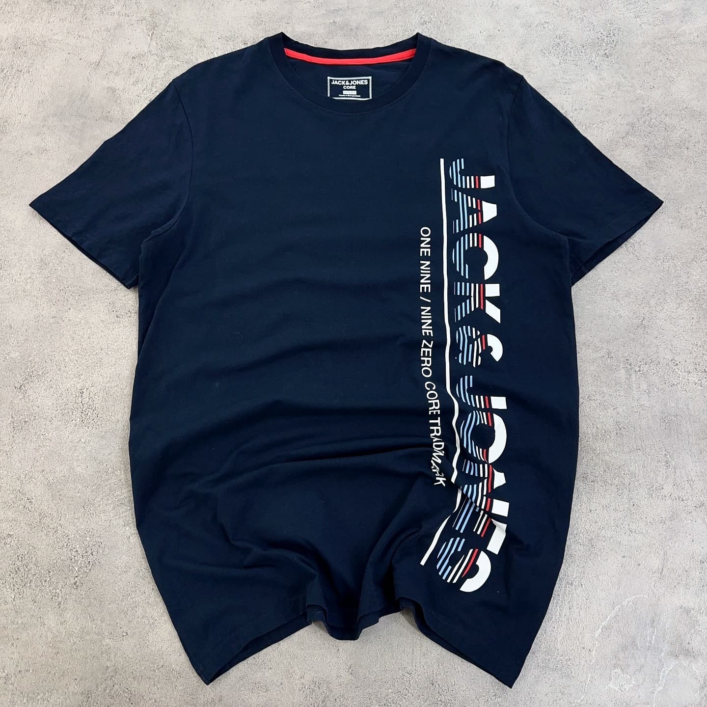 تیشرت اورجینال JACK AND JONES سرمه ای سایز L
