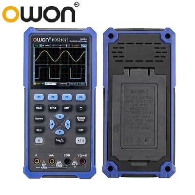 فانکشن ژنراتور پرتابل+اسیلوسکوپ 100MHz دوکانال+ مولتیمتر HDS2102S