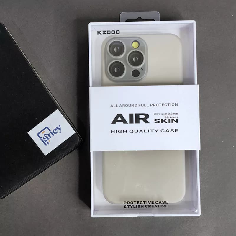 قاب گوشی KZ-DOO مدل Air Skin نچرال تیتانیوم — تصویر ۵