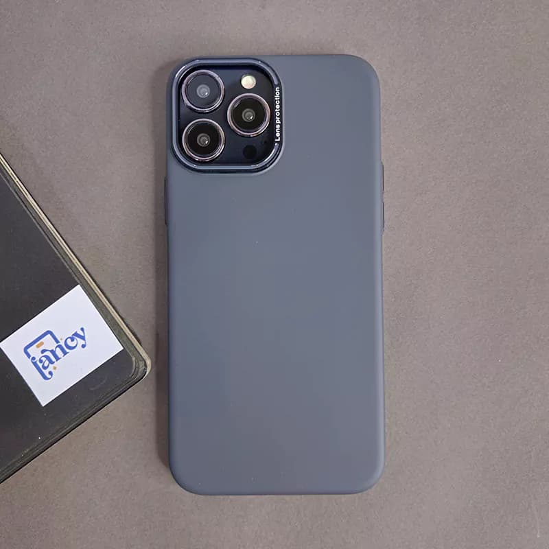 قاب گوشی کیوسری lens protection خاکستری — تصویر ۵