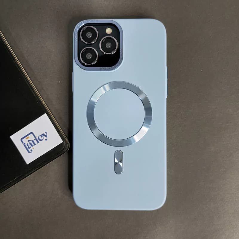 قاب گوشی Case مگ‌سیف‌دار آبی‌ آسمانی — تصویر ۹