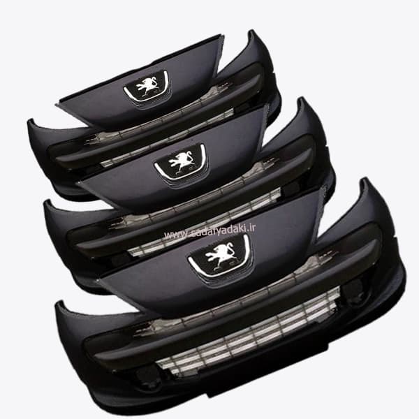 سپر جلو کامل 207 HB SD مشکی متالیک 9995 بدون ضربه گیر و چراغ مه شکن ایساکو — تصویر ۵