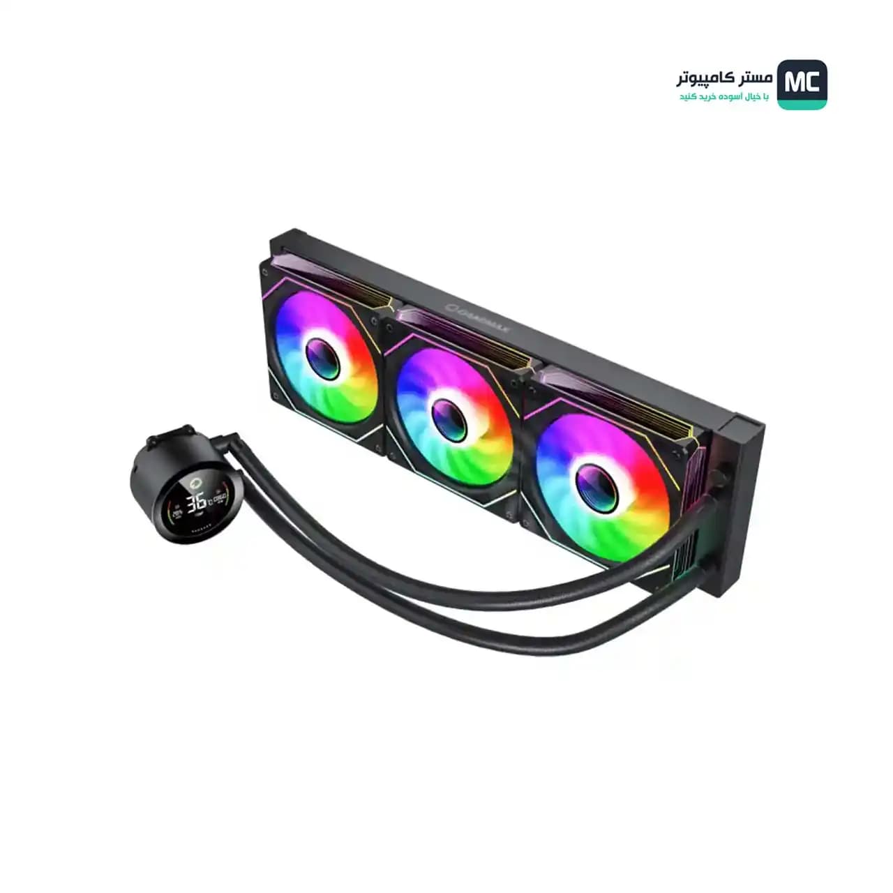 خنک کننده مایع پردازنده گیم مکس IceBurg 360 Digital Black — تصویر ۶