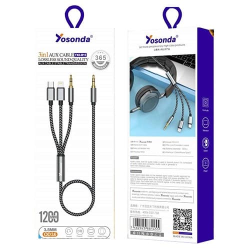 کابل AUX YOSONDA YXD-M15