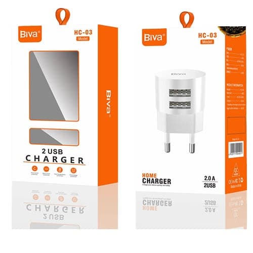 شارژر Biva HC-03 + کابل TYPE-C