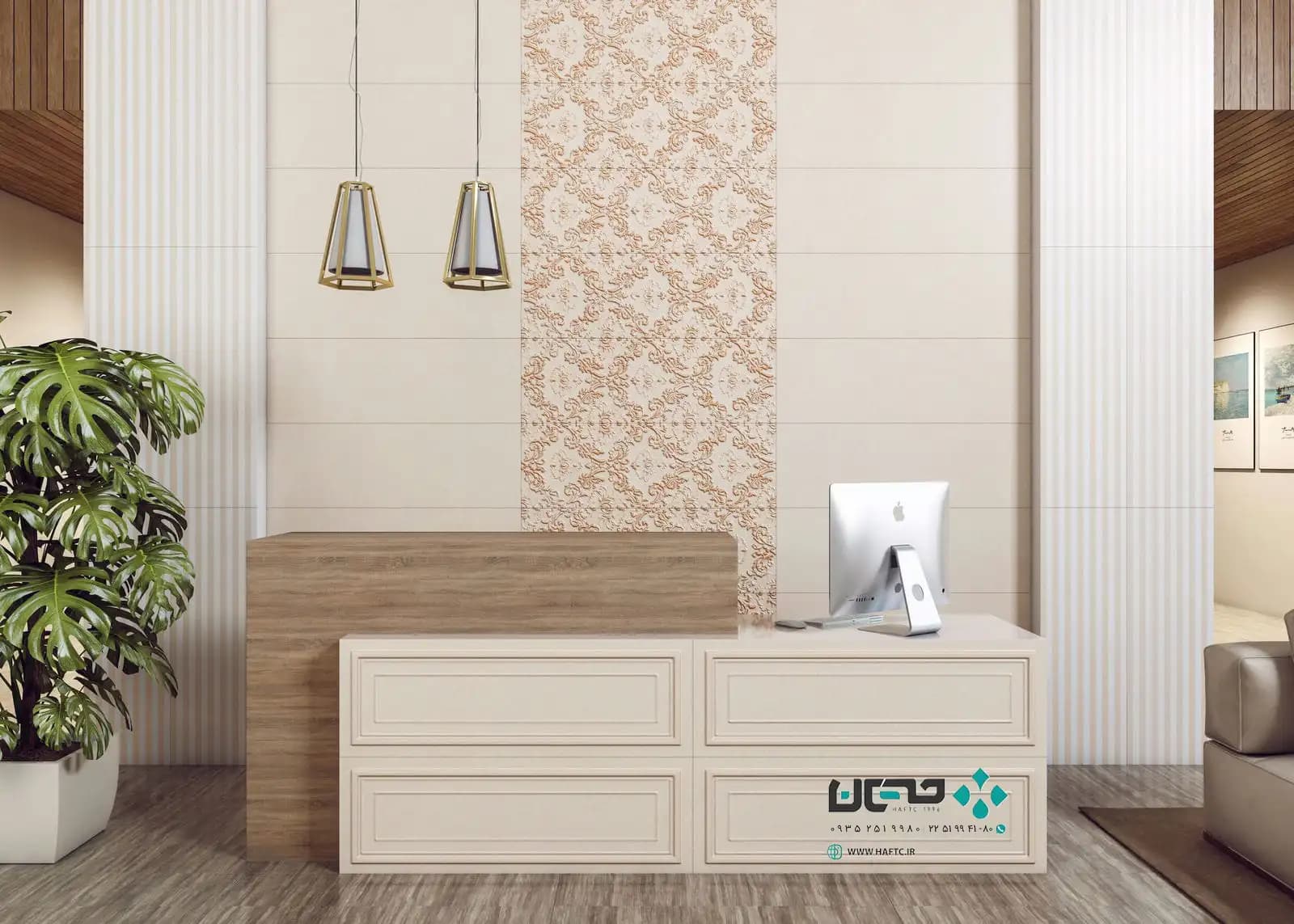 سرامیک عقیق مدل پونته 90*30 تک گل پرنا مات