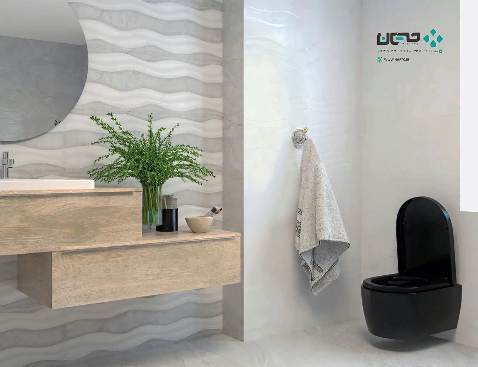 سرامیک عقیق مدل شزنی 90*30 طوسی تک گل براق