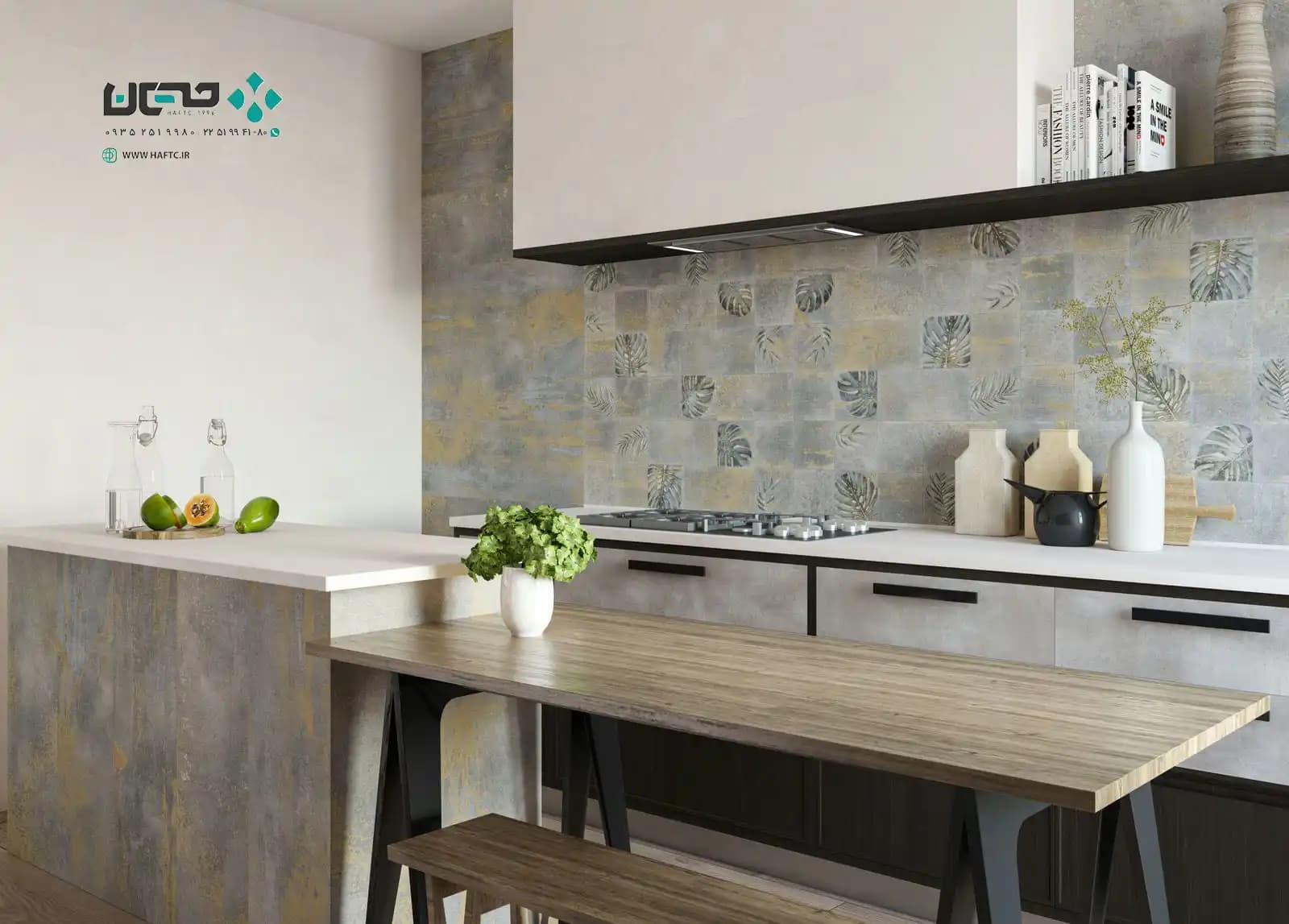 سرامیک عقیق مدل گلدن فرن 90*30 تک گل A مات