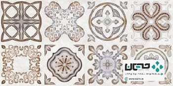 سرامیک عقیق مدل شارلوت 60*30 طوسی تک گل مات — تصویر ۳